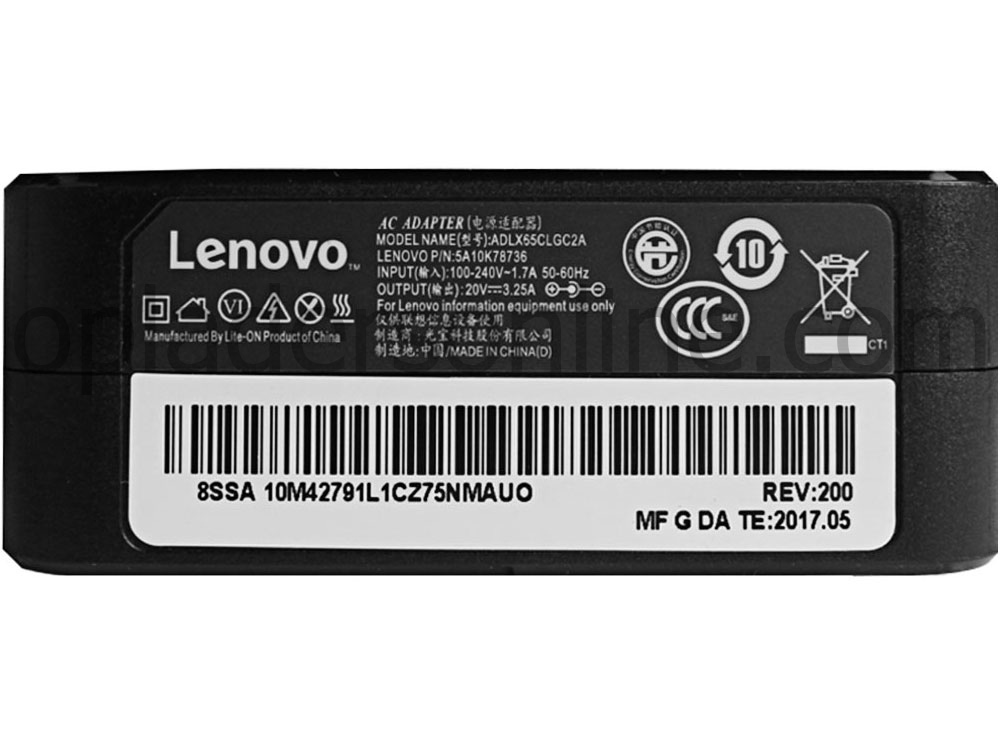 65W Lenovo IdeaPad 5 15IIL05 81YK Adapter Voeding Oplader