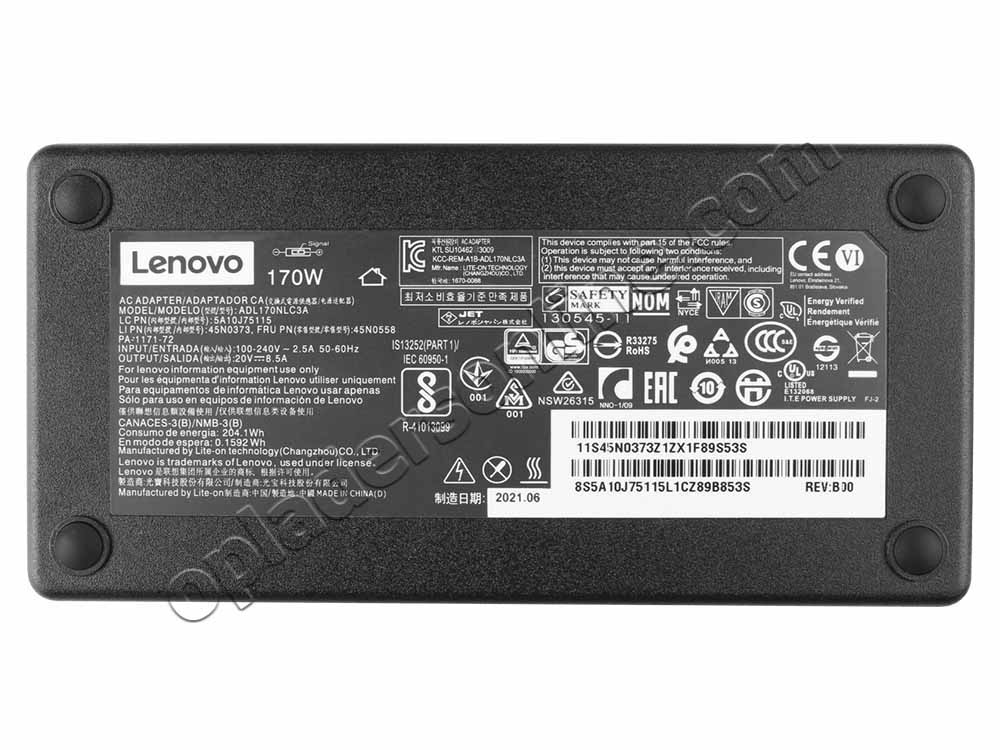 Origineel 170W Lenovo ideapad Y510P SLI AC Adapter Oplader