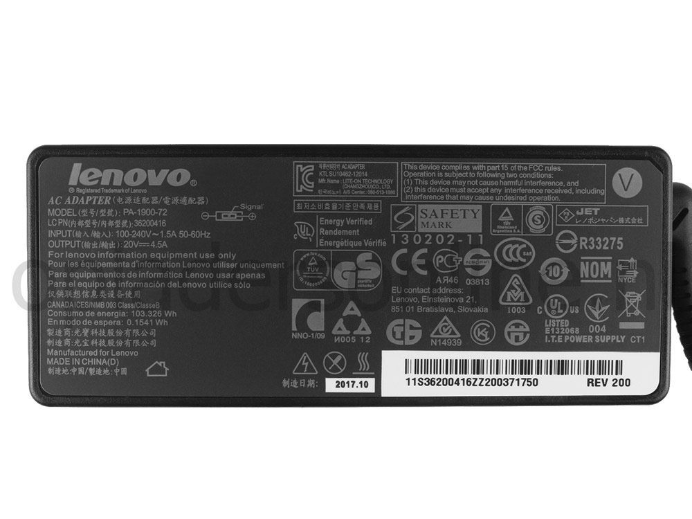 90W Lenovo IdeaCentre 520-22AST F0D6 Adapter Voeding Oplader