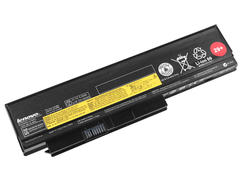 4000mAh 6 Cellen Lenovo 45N1018 45N1019 Accu Batterij