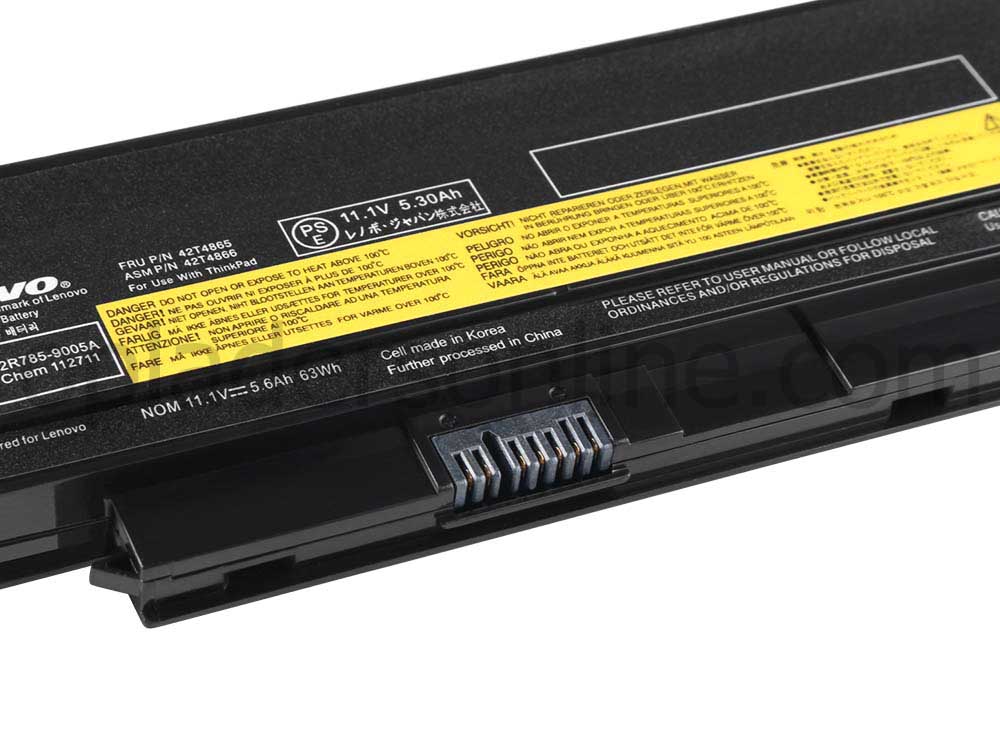 4000mAh 6 Cellen Lenovo 45N1018 45N1019 Accu Batterij