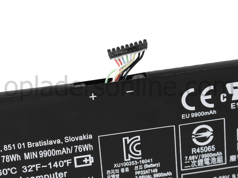 10160MAH 78WH 4-Cellen Lenovo Yoga 910-13IKB 80VF009AMZ Accu Batterij