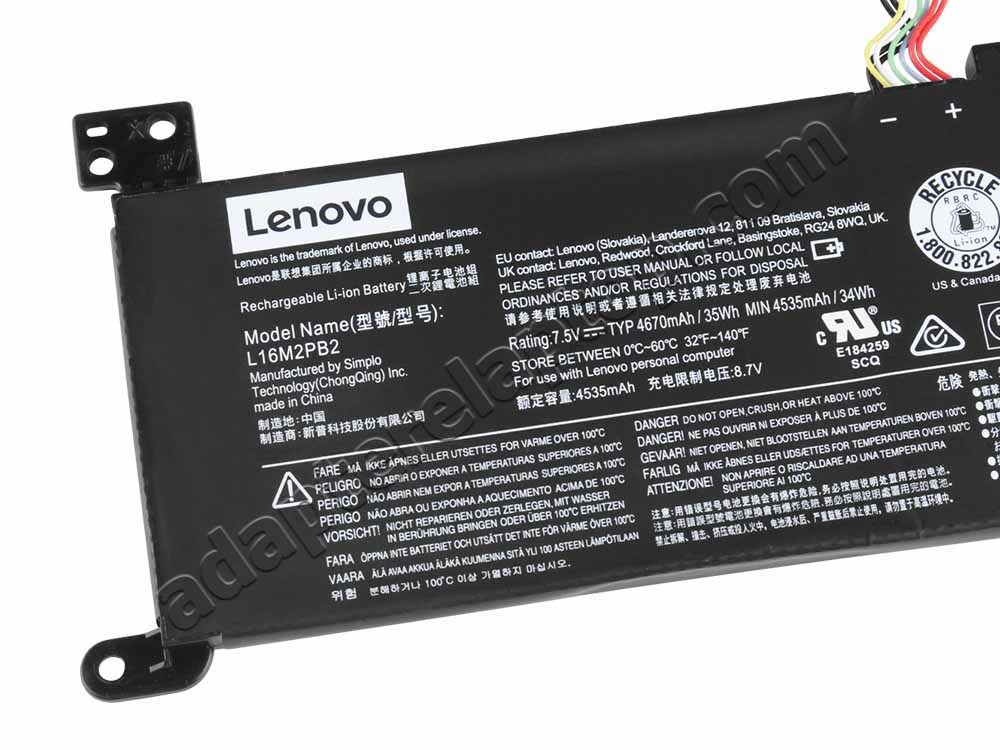 Originele 35Wh Lenovo Ideapad 330-15IKB 81DC 81DE Accu Batterij