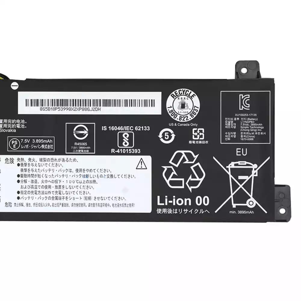 4000mAh 30Wh 2-Cellen Lenovo V330-15IKB 81AX00FFGE Accu Batterij