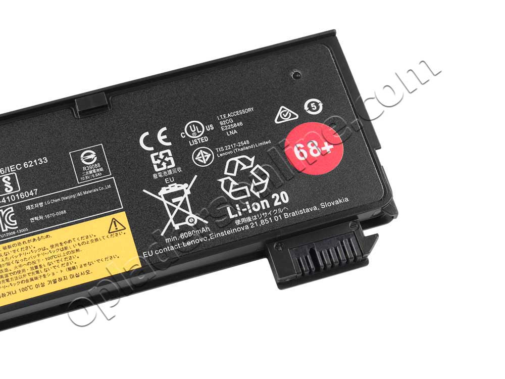 Originele 6600mAh 72Wh 6 Cellen Lenovo ThinkPad T450 3LCD Accu Batterij