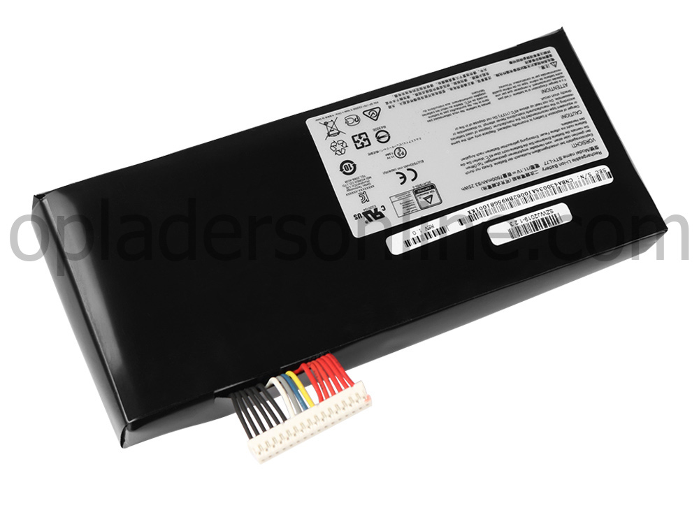 7500mAh 83.25Wh 9-Cellen MSI GT72VR 7RE WT72 6QM GT72 6QD Accu Batterij