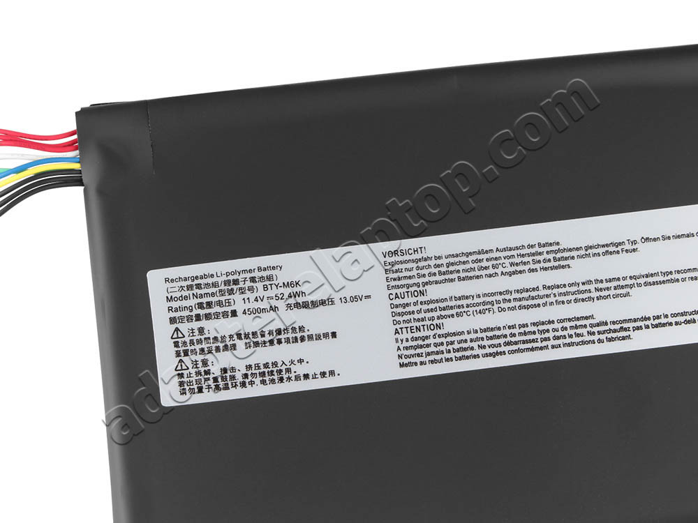 Originele 4600mAh 52.4Wh 3-Cellen MSI GF63 8RD MS-16R1 Accu Batterij