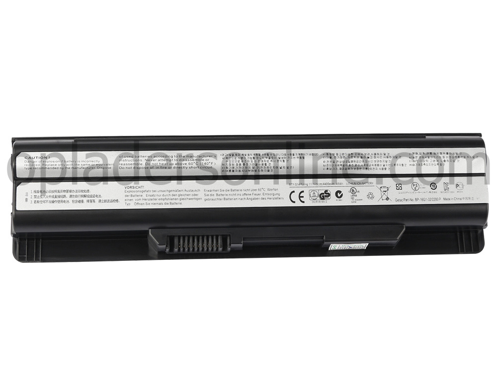 4400mAh MSI GE60 2PL-400XVN GE60 2PL-466RU Accu Batterij