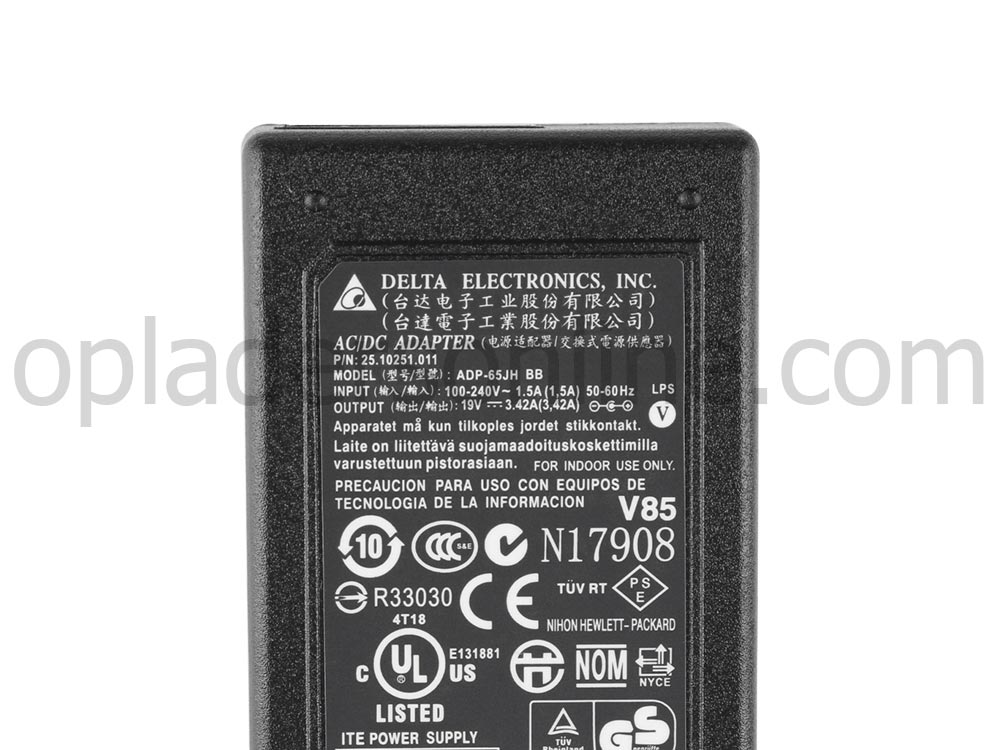 65W Medion Akoya E4213 MD 99484 MD99484 AC Adapter Voeding Oplader