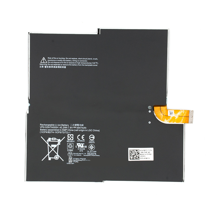 Originele Microsoft 1577-9700 Microsoft G3HTA005H Accu 5547mAh 42.2Wh 4-Cellen