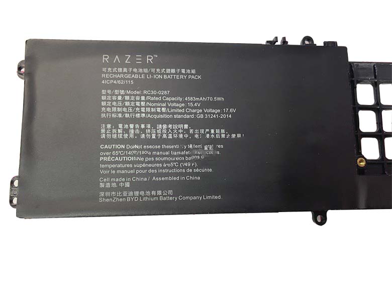 Originele 4583mAh 70.5Wh 4 Cellen Razer Blade Pro 17 RZ09-02876E92-R3E1 Accu Batterij