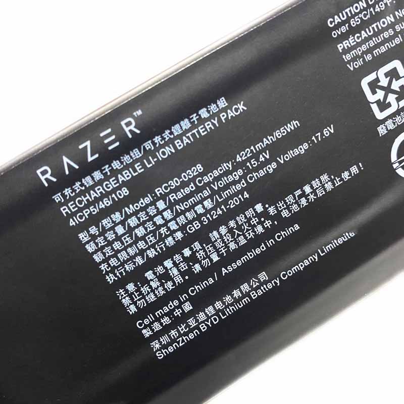 Originele 4221mAh 65Wh 4 Cellen Razer Blade 15 Base 2020 RZ09-0328x Accu Batterij