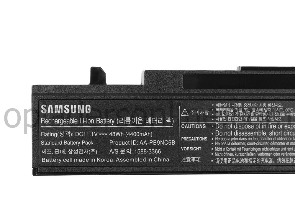 Originele 4400mAh 48Wh 6 Cellen Samsung AA-PB4NC6B AA-PB4NC6B/E Accu Batterij