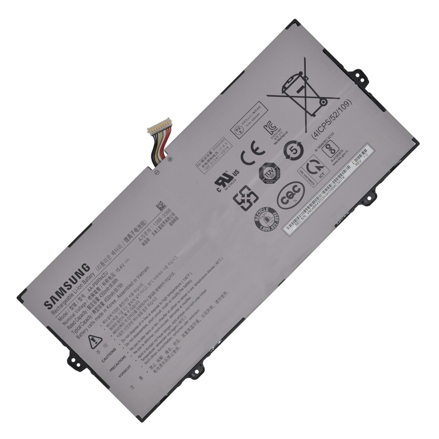 Originele Samsung 4ICP5/52/109 Accu Batterij 4350mAh 66.9Wh 6 Cellen