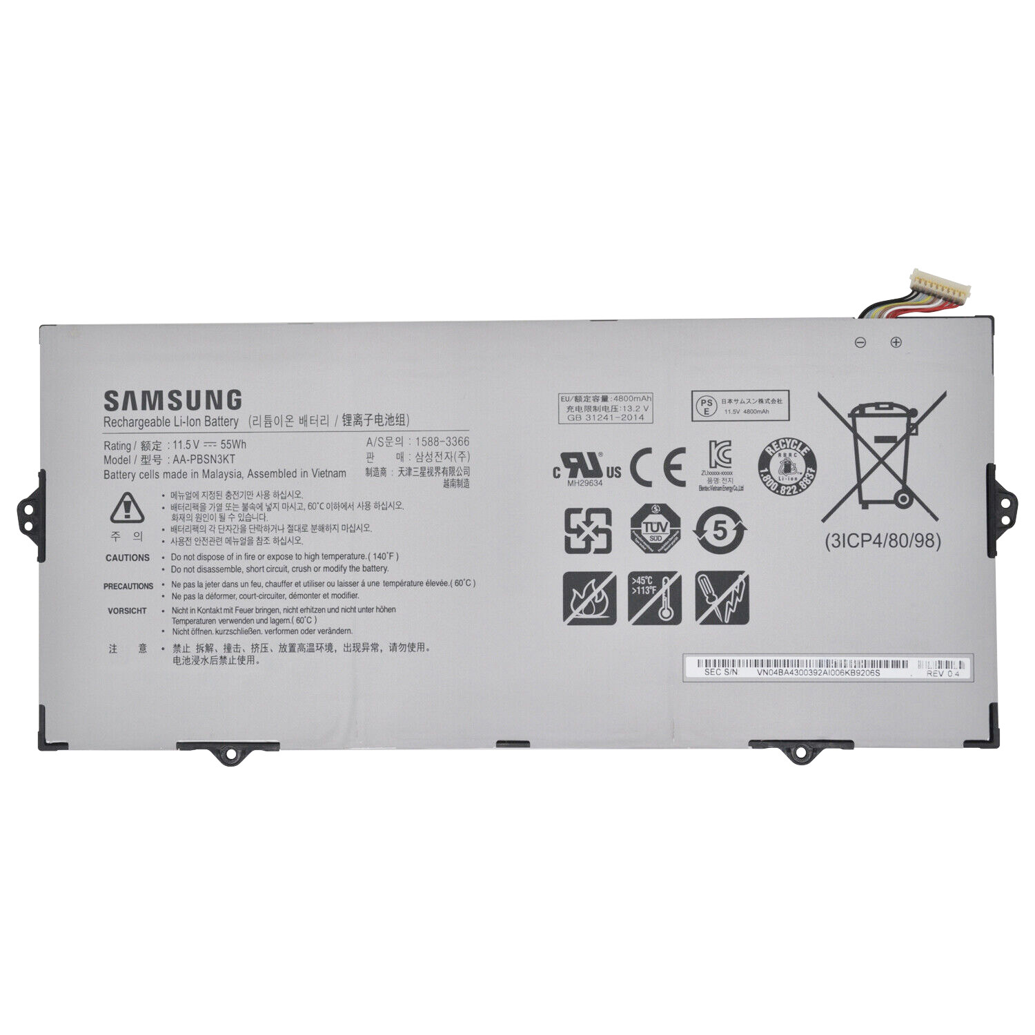 Originele Samsung 730MBE AA-PBSN3KT BA43-00392A Accu Batterij 4800mAh 55Wh