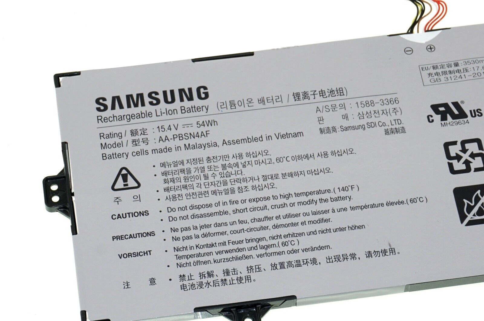 Originele Samsung AA-PBSN4AF Accu Batterij 3530mAh 54Wh 4 Cellen