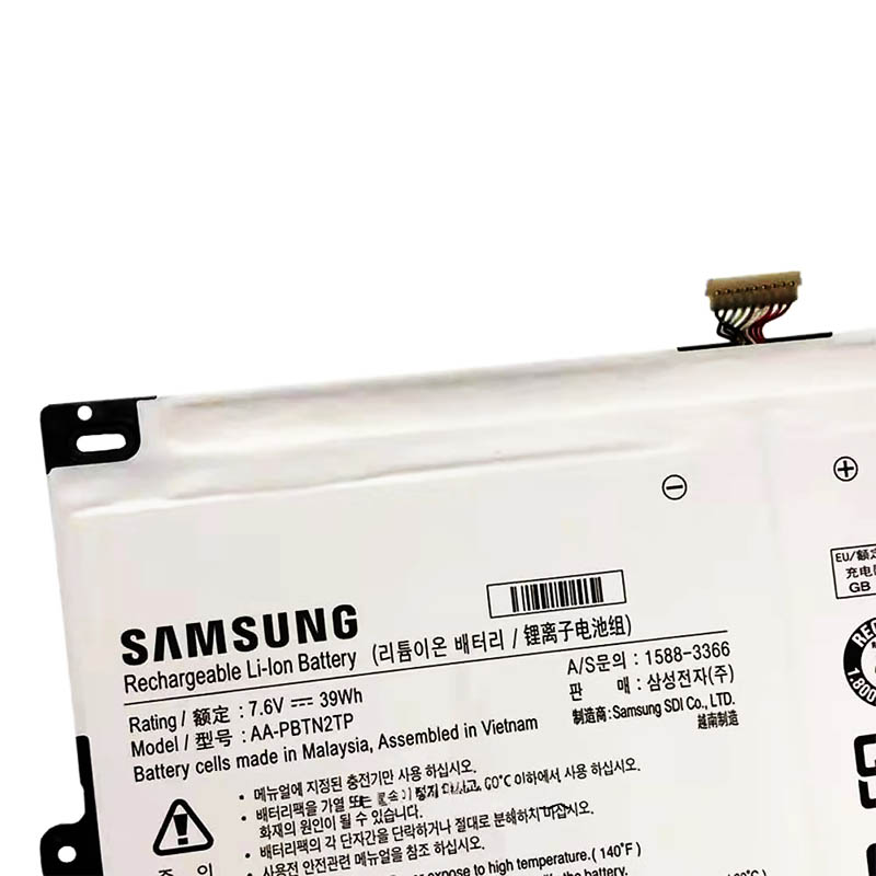 Originele Samsung Chromebook Pro XE510C24 Accu 7.6V 5140mAh 39Wh 2 Cellen