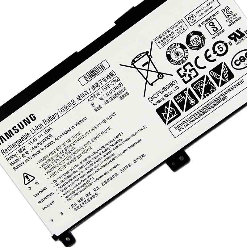 Originele Samsung AA-PBUN3QB Samsung NP740U3L Accu 11.4V 3950mAh 45Wh