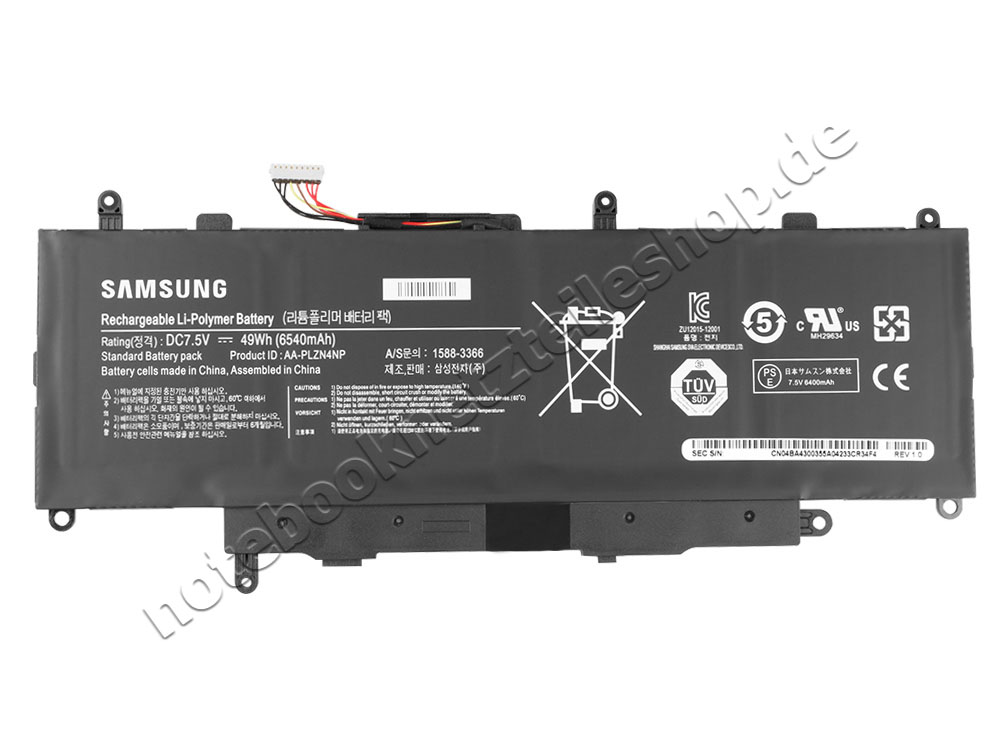 Origineel 6540mAh 49Wh Samsung XE700T1C-A02FR Accu Batterij