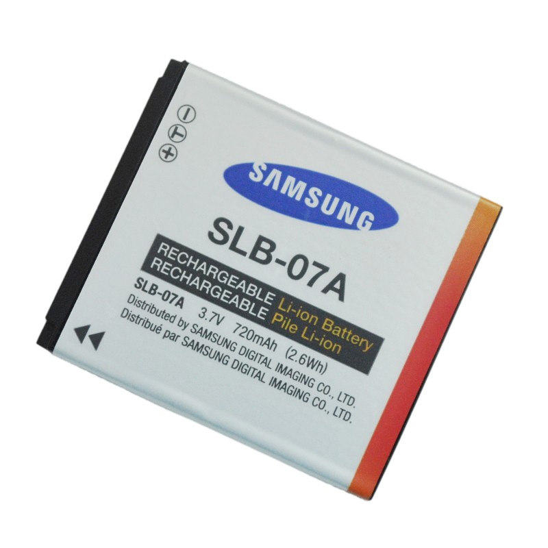 Originele Samsung EA-SLB07 EC-ST600ZCPBCN EC-PL150ZCPLCN Camera batterij 720mAh 2.6Wh