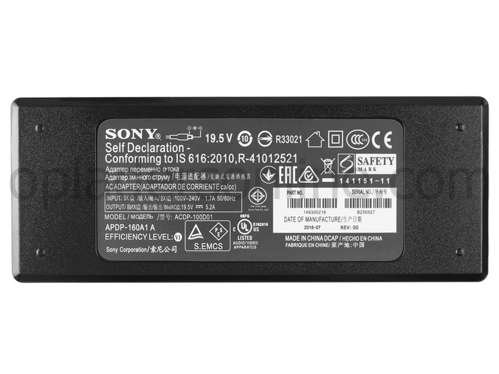 Origineel 101W Sony KD-43X7000E KD43X7000E Adapter + Gratis Koord