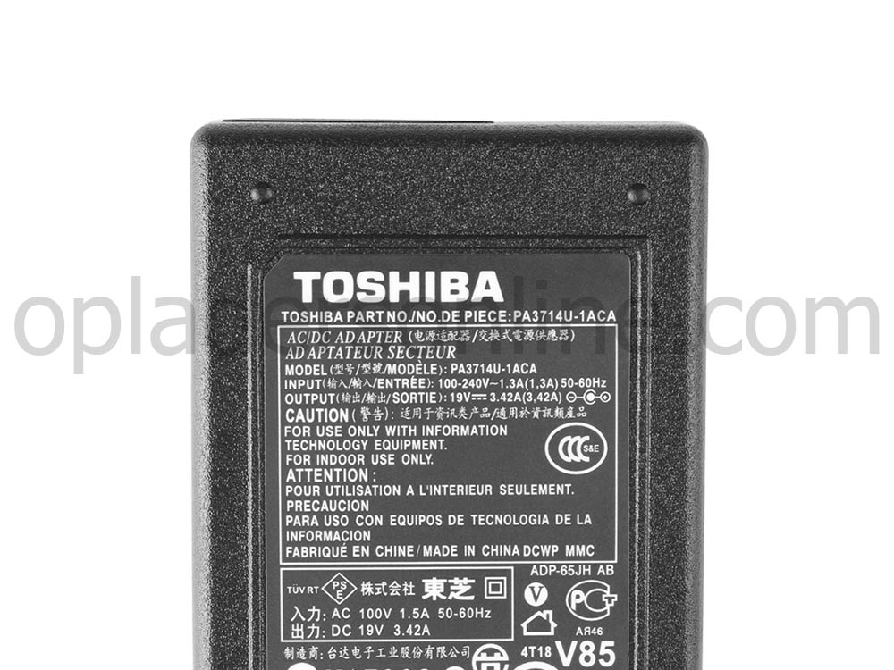 36W Toshiba A000024810 Adapter Voeding Oplader + Koord