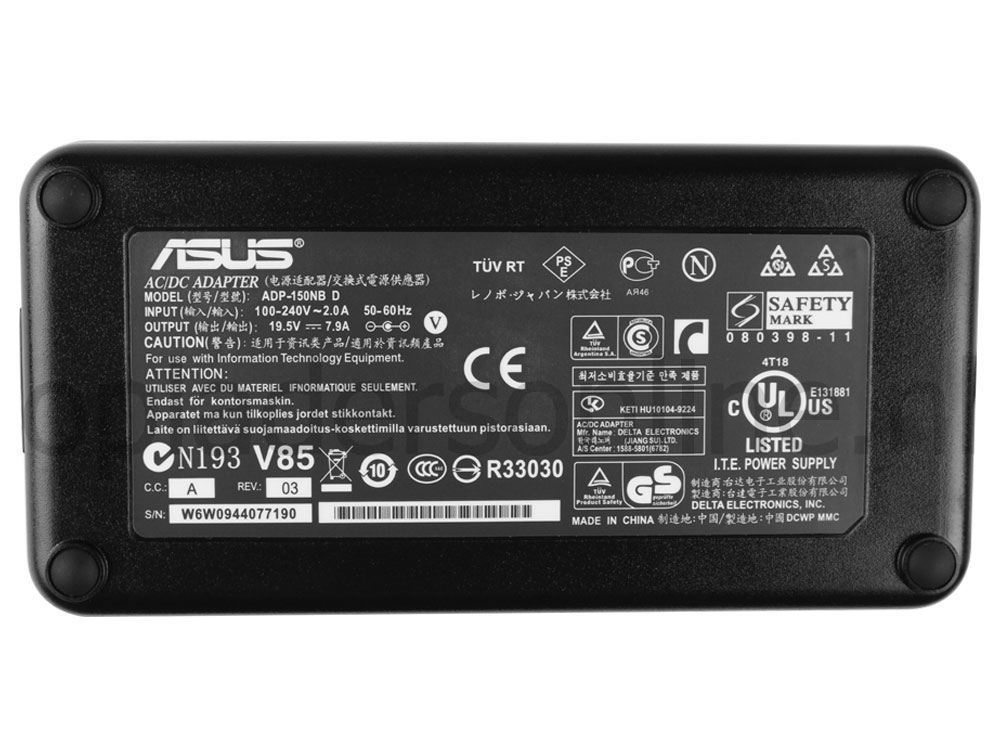 150W Asus ADP-65DB AP.T3503.002 AC Adapter Oplader